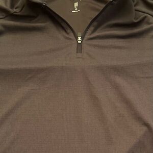 Men's Black Quarter-Zip Shirt
